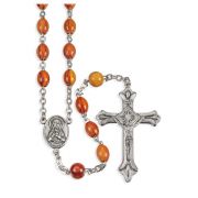 Genuine Rosewood Bead Rosary, Boxed