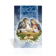 10pk - Nativity Scene Christmas Card  sold in inc of 10