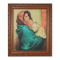 10" x 12" Ornate Wood Frame with an 8" x 10" Madonna of the Streets Print