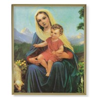 11" x 14" Gold Plaque Frame with a Madonna and Child Print
