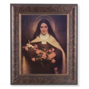 11 1/4" x 13 1/4" Art Deco Frame with an 8" x 10" St. Therese Print