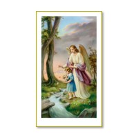 Guardian Angel Girl Prayer-Card