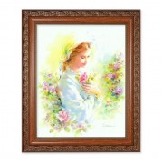 10" x 12" Ornate Wood Frame with an 8" x 10" Blanc: Mystical Rose Print