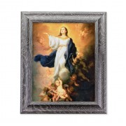 10 1/2" x 12 1/2" Grey Oak Finish Frame with an 8" x 10" Murillo: Immaculate Conception Print 10 1/2" x 12 1/2" Grey Oak Finish Frame with an 8" x 10" Murillo: Immaculate Conception Print
