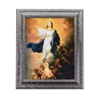 10 1/2" x 12 1/2" Grey Oak Finish Frame with an 8" x 10" Murillo: Immaculate Conception Print 10 1/2" x 12 1/2" Grey Oak Finish Frame with an 8" x 10" Murillo: Immaculate Conception Print