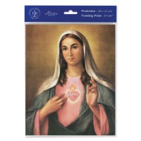 3pk - 8" x 10" La Fuente: Immaculate Heart of Mary Print (sold in inc. of 3)