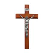 12" Two Tone Cross with Fine Pewter Corpus