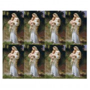 Aurora Divine Innocence Eight-Up Micro Perforated Bulk Prayer-Cards  - 125 sheets (1000 total cards)