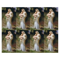 Aurora Divine Innocence Eight-Up Micro Perforated Bulk Prayer-Cards  - 125 sheets (1000 total cards)