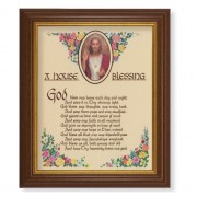 10 1/2" x 12 1/2" Walnut Finish Beveled Frame with 8" x 10" A House Blessing Textured Art 10 1/2" x 12 1/2" Walnut Finish Beveled Frame with 8" x 10" A House Blessing Textured Art