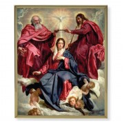 8" x 10" Gold Plaque Frame with a Crowning of Mary Print