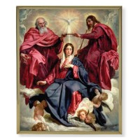8" x 10" Gold Plaque Frame with a Crowning of Mary Print