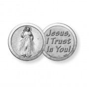 10pk - Divine Mercy Pocket Coin (sold in Inc. of 10)