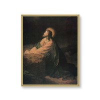 11" x 14" Gold Plaque Frame with a Hoffman: Gethsemane Print