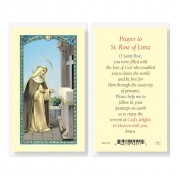 25pk - Saint Rose of Lima Laminated Holy Card  Pk 25