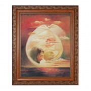 10" x 12" Ornate Wood Frame with an 8" x 10" Segura: Holy Spirit Print