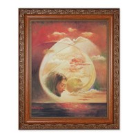 10" x 12" Ornate Wood Frame with an 8" x 10" Segura: Holy Spirit Print