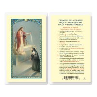 25pk - Promesa Del Corazon De Jesus Laminated Holy Card Pk 25