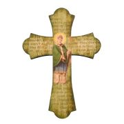 Saint Patrick 10" Laser Cut Wood Vintage Cross