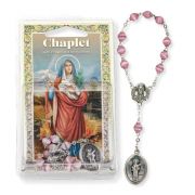 St. Agatha Glass Bead Chaplet