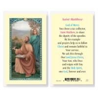 25pk - Saint Matthew Laminated Holy Card  Pk 25
