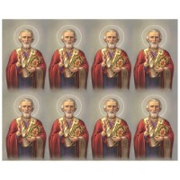 Saint Nicholas Eight-Up Micro Perforated Bulk Prayer-Cards - 125 sheets (1000 total cards) Saint Nicholas Eight-Up Micro Perforated Bulk Prayer-Cards - 125 sheets (1000 total cards)