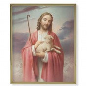 8" x 10" Gold Plaque Frame with a Good Shepherd Print