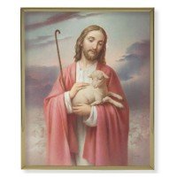 8" x 10" Gold Plaque Frame with a Good Shepherd Print