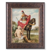 11 1/4" x 13 1/4" Art Deco Frame with an 8" x 10" St. Martin of Tours Print