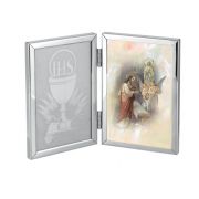 Silver Finish Communion Girl Picture Frame
