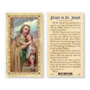 St Joseph Prayer To 1900 Year Laminated Holy Card. Inc. of 25