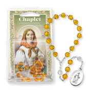 St. Dymphna Chaplet with Holy Card