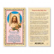 25pk - Prayer To The Holy Face   Gold Stamped Laminated Holy Card  Pk 25
