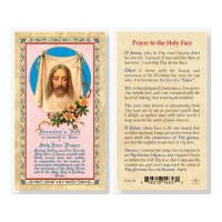 25pk - Prayer To The Holy Face   Gold Stamped Laminated Holy Card  Pk 25