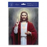 3pk - 8" x 10" Chambers: Sacred Heart of Jesus Print (sold in inc. of 3)