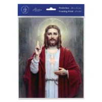 3pk - 8" x 10" Chambers: Sacred Heart of Jesus Print (sold in inc. of 3)