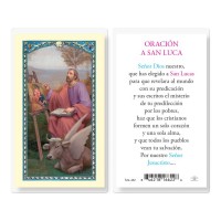 25pk - Oraicion A San Lucas  Laminated Holy Card Pk 25