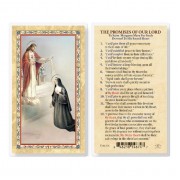 25pk - Promises Of Our Lord   Gold Stamped Laminated Holy Card  Pk 25