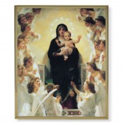 11" x 14" Gold Plaque Frame with a Bouguereau: Queen of Angels Print