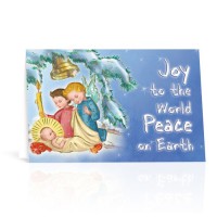 10pk - Infant Jesus with Angels  Joy to the World Christmas Greeting Card Sold in Inc of 10