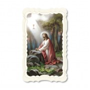 Christ In The Garden Prayer-Card