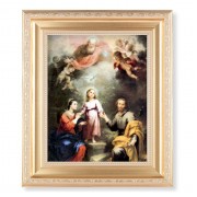 10 1/4" x 12 1/4" Satin Gold Frame with an 8" x 10" Heavenly and Earthly Trinities Print