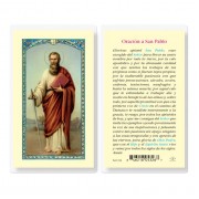 25pk - Oracion a San Pablo Laminated Holy Card Pk 25