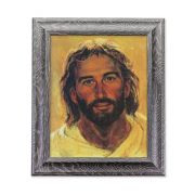 10 1/2" x 12 1/2" Grey Oak Finish Frame with an 8" x 10" Hook: Head of Christ Print