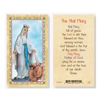 25pk - The Hail Mary-Our Lady Of Grace Gold Stamped Laminated Holy Card Pk 25 25pk - The Hail Mary-Our Lady Of Grace Gold Stamped Laminated Holy Card Pk 25