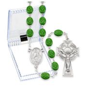 Saint Patrick Rosary in a Plastic Hinged Box 25 3/4"