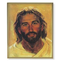 11" x 14" Gold Plaque Frame with a Hook: Head of Christ Print