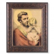 11 1/4" x 13 1/4" Art Deco Frame with an 8" x 10" St. Joseph with Crying Jesus Print