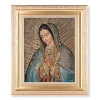10 1/4" x 12 1/4" Satin Gold Frame with an 8" x 10" Gold Our Lady of Perpetual Help Print