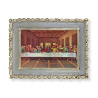 5 1/2" x 7 1/2" Rosebud Frame with DaVinci: Last Supper Print